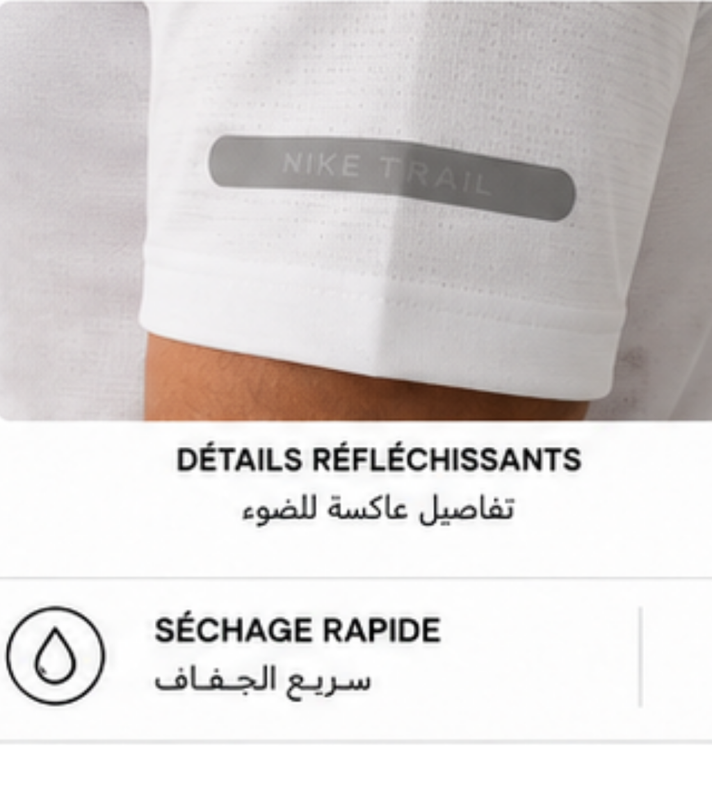 Nike Trail Dri-FIT Performance T-Shirt – BLANC