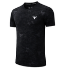 T-Shirt Performance HeatGear - Motif Marbre & Taureau