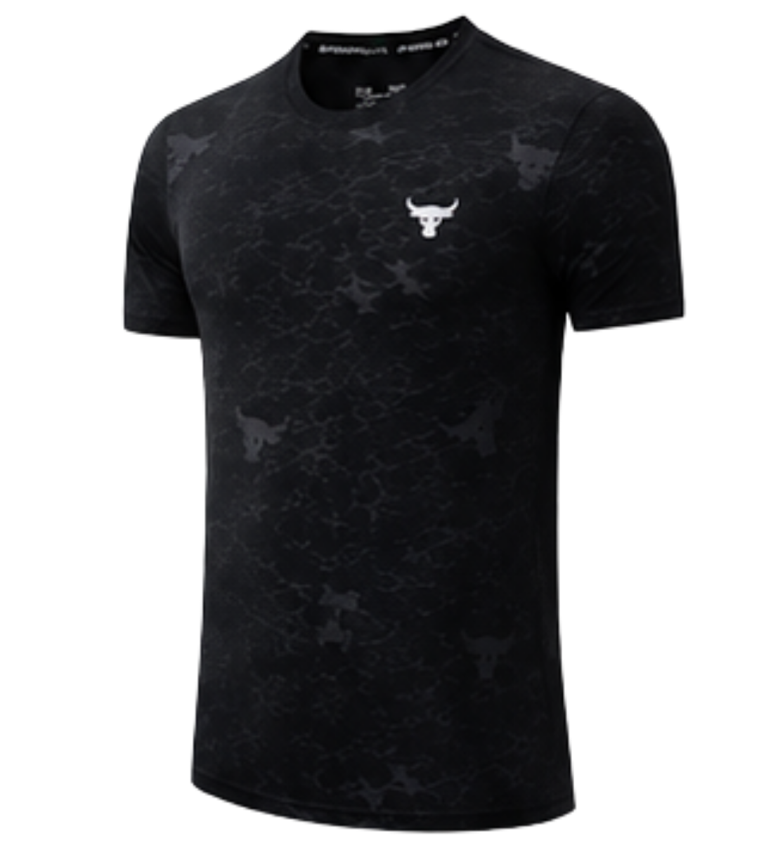 T-Shirt Performance HeatGear - Motif Marbre & Taureau