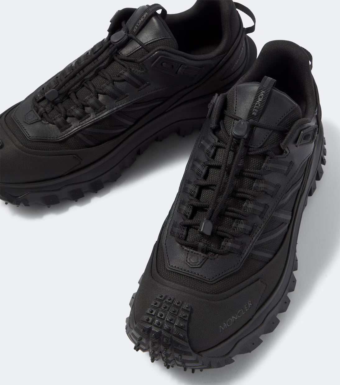 Moncler Trailgrip GTX cuir — NOIR